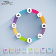 Infographics vector design template N113