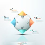 Modern infographic options template