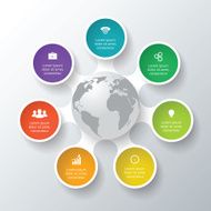 Vector circle elements for infographic N10