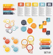 Collection of Infographic Templates for Business Vector Illustra N47