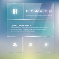 Glass frames - infographics template