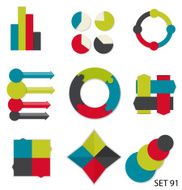 Collection of Infographic Templates for Business Vector Illustra N48