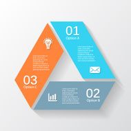 Modern vector info graphic for business project N75
