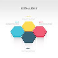 vector abstract 3d hexagonal paper infographic elements