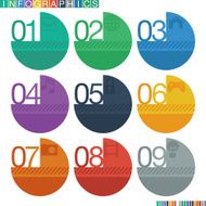 Abstract infographics flat design N11
