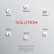 Project management business abstract concept