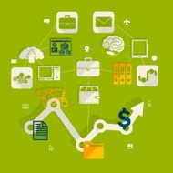 business flat infographic N5