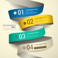 3d paper abstract flow chart infographics