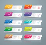 Infographic design template and marketing icons N30