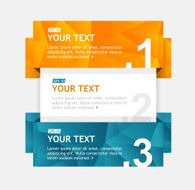 Vector colorful text boxes infographics options banner