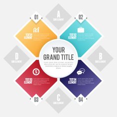 Four Shape Circle Infographic