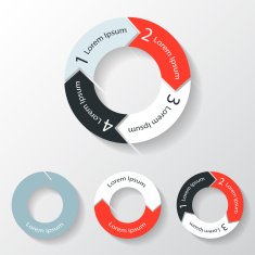 Modern vector info graphic for business project N32