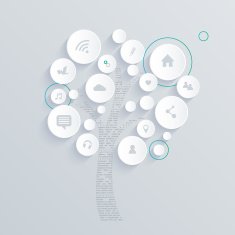 Minimal Web Template with abstract tree