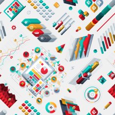 Infographic Seamless Pattern N2