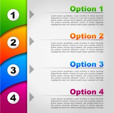 Vector four steps background