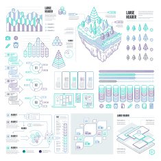 Line UI Infographic Elements N6 free image download