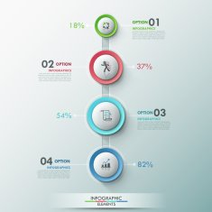 Modern infographics options banner N242