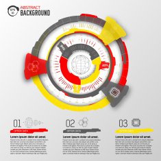 technology intarface sphere background concept