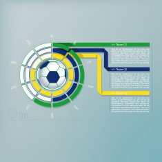 Infografik - Fu&szlig;ball &ndash; Kreisgrafik
