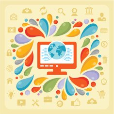 Infographic Concept - Colorful Shapes