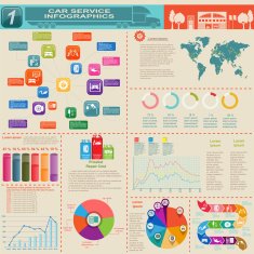 Car service repair Infographics N11
