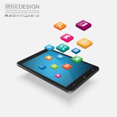 Touchscreen Smartphone with Application Icons