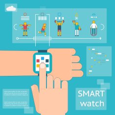 Smart watch fitness tracker