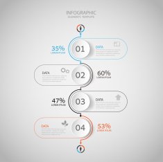 Abstract Infographic design on the grey background N2