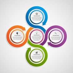 Abstract infographic design template N7