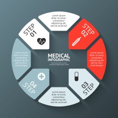 Vector circle plus sign infographic Template for diagram graph presentation N2