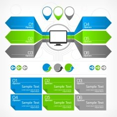 Infographic elements & text N2