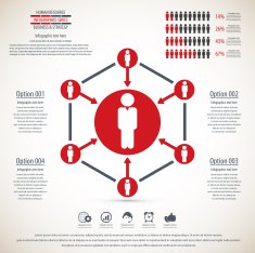 Business management strategy or human resource infographic N21
