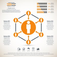 Business management strategy or human resource infographic N22
