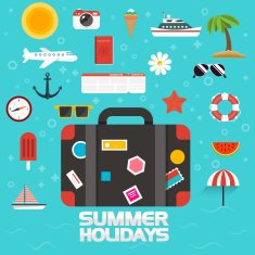 Flat design modern illustration icons