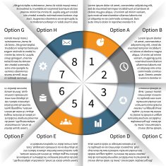 Modern vector info graphic for business project N61
