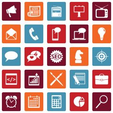 Vector Set of Advertising Icons