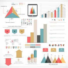 Set of business infographic elements N5