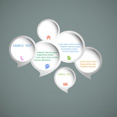 Abstract Web design template N3