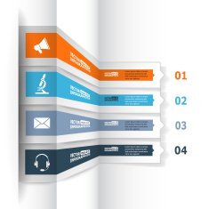 Modern 3d infographics for web banners mobile applications la