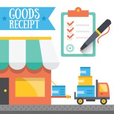 Goods receipt concept Vector illustration