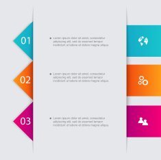Vector colorful info graphics for your business presentations N55