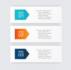 Vector colorful info graphics for your business presentations N56