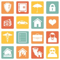 Vector Set of Insurance Icons N2