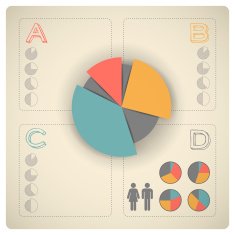 Vintage infographics set