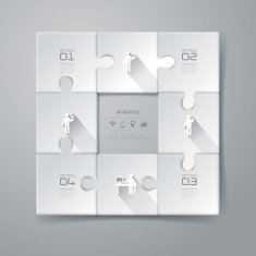 Infographics vector design template N95