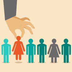 Vector human resources concept