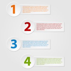Abstract banners with circles Infographic design
