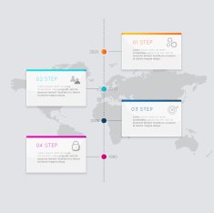 Infographics Elements in Modern Flat Business Style N2