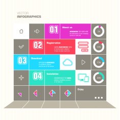 Trendy design infographic