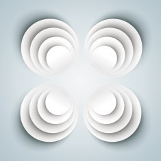 4 Bevel Circle in Circles Flower PiAd